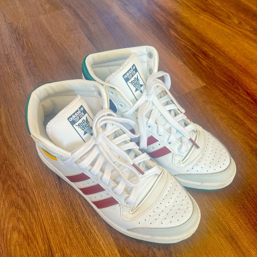 Adidas Hightop White Sneakers